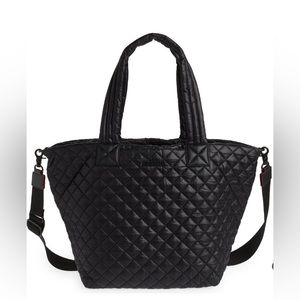 MZ WALLACE Deluxe Black Retro Tote Medium